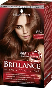 Schwarzkopf Brillance Intensiv-Color-Creme 867 Mahagoni-Braun Nivel 3 - Imagen 1 de 1