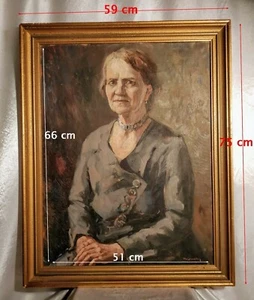 Hendrik van Leeuwen (1890-1972) Portrait Supposé de La Mère de l'Artiste Signé. - Picture 1 of 11