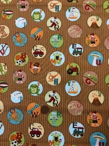 Benartex - Mischief 2881 Brown Halvorsen 100% Cotton Fabric - Patchwork Quilting - Picture 1 of 5