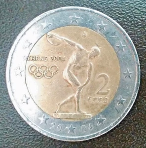Sondermünzen Griechenland: 2 Euro Münze 2004 Olympia Athen zwei € Sondermünze - Bild 1 von 4