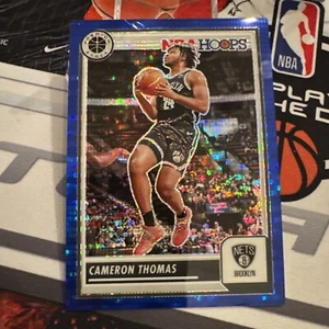 2023-24 Panini Premium Stock Cameron Thomas /75 Blue Disco Prizm #130 NBA Hoops - Picture 1 of 2