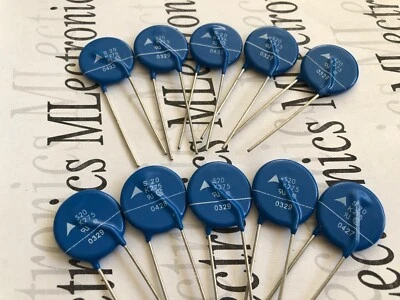 S20K275 Qty 10 EPCOS  B72220S0271K101 Metal Oxide Varistor  275V 350V  8000Amps  - Image 1 of 4