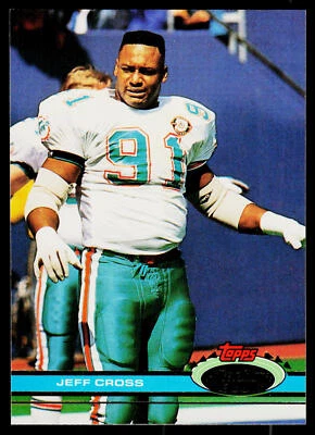 Jeff Cross, 1991 Stadium Club, #425, Miami Dolphins, - Image 1 of 2