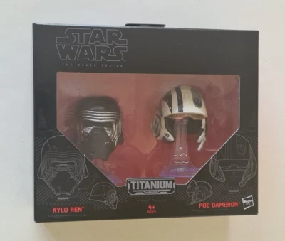 Star Wars The Black Series Titanium Series Kylo Ren & Poe Dameron Diecast Helmet - Image 1 of 4