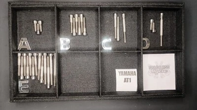 Yamaha AT1 At-1 AT1mx  Stainless Bolt Screw Engine Kit Set Polished - Image 1 of 3