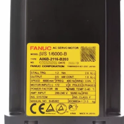GE FANUC New In Box FANUC A06B-2116-B203 Servo Motor