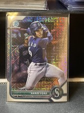 Harry Ford 2022 Bowman Chrome Mega Box #BCP-189 MOJO REFRACTOR Mariners
