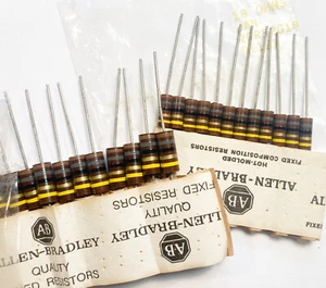 Carbon Comp Resistors 1 – 2 Wt: USA, NOS, Vintage ($10 Min. Purchase) - Picture 1 of 2