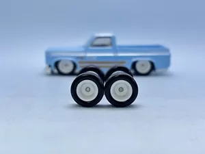 R515 Hot Wheels 1/64 Real Riders # Ranurado Blanco 12 mm Mediano Silverado Ruedas - Imagen 1 de 6