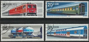 DDR 1973 SC# 1462 - 1466 - Railroad Cars Manufactured in DDR - CTO Lot # 128 - Picture 1 of 1