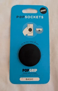 PopSockets PopGrip Basic Phone Holder - Black - Picture 1 of 2