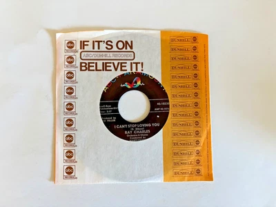 Ray Charles I Can't Stop Loving You 45 RPM 1962 ABC Records VG+ Play Test - Image 1 of 4