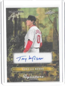 TONY LaRUSSA 2024 Leaf Signature Series Art SUPER GOLD PRISMATIC AUTO 1/1 Cards - Picture 1 of 2