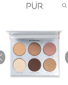 PUR Beauty On Point Wednesday 6 Pan Eyeshadow Palette 6.6g NIB - Picture 1 of 8