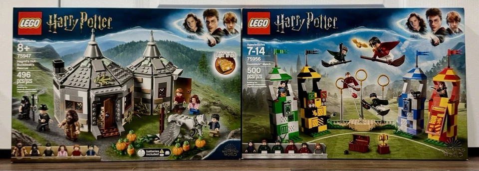 Lego Harry Potter Lot 75947 Hagrid’s Hut & 75956 Quidditch Match New Sealed Box - Image 1 of 4