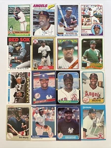 Tarjetas de béisbol Don Baylor - Lote de (16).  Marcas surtidas. - Imagen 1 de 2