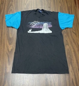 1980s VTG Devils Tower Wyoming Layered Sleeve Multi Colored Graphic T Shirt XL - Picture 1 of 7