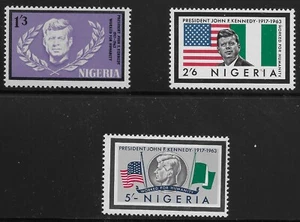 Nigeria Scott #159-61, Singles 1964 Complete Set FVF MNH - Picture 1 of 1