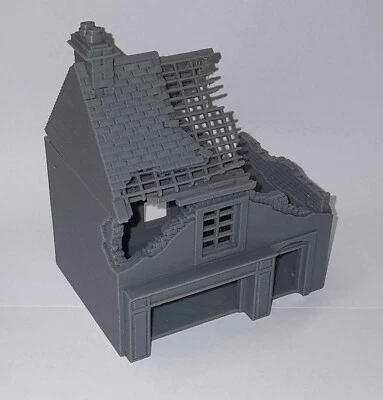 WOW Buildings 1/72 (20mm) Normandy Street Ruin #1 - Image 1 of 2