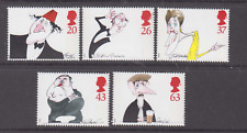 UK 1998 COMEDIANS mint unhinged set 5 stamps.Peter Cook Eric Morecambe.