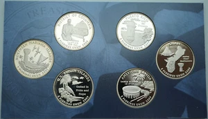 2009-S D.C and U.S. Territories 6-Coin Clad Quarter Proof Set No Box, Case, COA - Picture 1 of 2