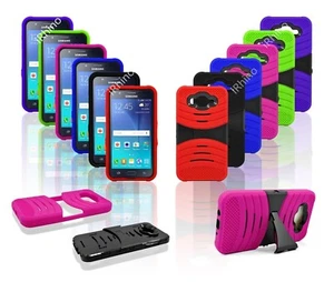 For T-Mobile Samsung Galaxy ON 5/ G550 Armor Rugged Hybrid Kickstand Cover Case - Picture 1 of 17