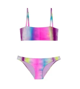 NWT PIlyq PQ 16 GIrls Tie Dye Gigi Bikini Rainbow 110782 - Picture 1 of 2
