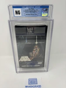 1982 STAR WARS Video Rental Library VHS ๐ 1st Edition Numbered Tape Rare - Picture 1 of 6