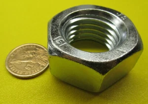 Klasse 8, verzinkt, metrische Sechskantmutter, M30 x 3,5 mm x 46 mm B x 24 mm H, 3 Stück - Bild 1 von 8