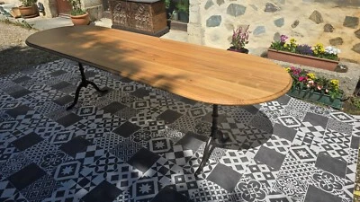 Table de bistrot 1930 pieds fonte Suisse - Photo 1/4