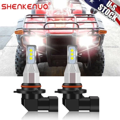 FOR HONDA FOURTRAX FOREMAN HIGH POWER 100W HEADLIGHT LED LIGHT BULB WHITE 1200LM - Image 1 of 4
