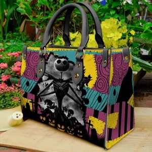 Personalized Jack Skellington Women 3D Leather Handbag Print - Picture 1 of 1