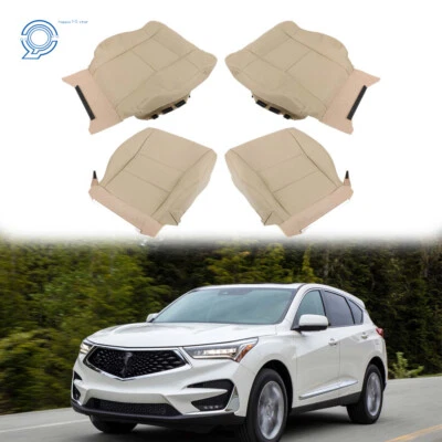 Cubierta de asiento delantero conductor pasajero cuero tostado para Acura RDX 2007-2012 perforada Foto 1 de 4