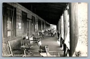 GRAND LAKE LODGE CO VINTAGE FOTO REAL POSTAL RPPC - Imagen 1 de 2