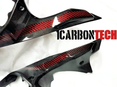 CUBIERTAS DE ADMISIÓN DE FIBRA DE CARBONO DUCATI 848 1098 1198 HECHAS CON HÍBRIDO KEVLAR Foto 1 de 4