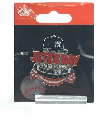 New York Yankees Derek JETER DAY Tribute Pin September 7 2014 Yankee Stadium - Image 1 of 3
