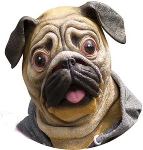 Special New Latex Full Head Overhead Animal Cute Bulldog Mask for Mask Festival、 - Picture 1 of 12