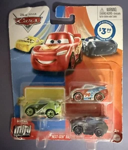 Disney Cars 3 Diecast Micro Mini Racers 3 pack Chase Paul Conrev Jackson Storm - Picture 1 of 3