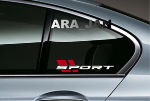 SPORT Decal Sticker car racing stripe turbo window emblem logo motorsport PAIR - Picture 1 of 6