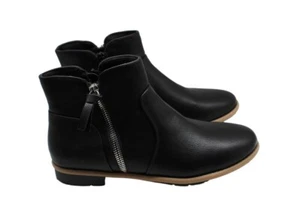 Style & Co Stiefel Damen schwarz Reißverschluss Oaklynn Mandelzehenpartie Blockabsatz Stiefel 8,5 M - Bild 1 von 8