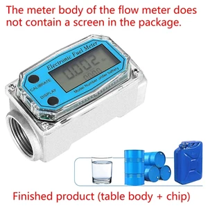 1″ Digital Turbine Flow Meter Module Gas Oil Fuel Flowmeter Use Flow Meter Liqui - Picture 1 of 12