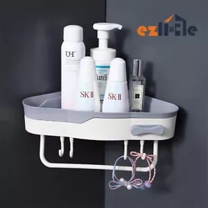 Bathroom Corner Shower Shelf Shampoo Soap Caddy Holder Rack Storage Organiser - Picture 1 of 9