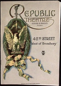 1928 Republic Theater New York City Porgy Programa Período Publicidad - Imagen 1 de 6