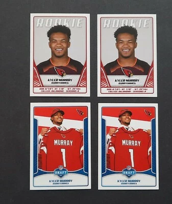 4x LOT KYLER MURRAY PANINI NFL 2019 ROOKIE RC STICKERS COLLECTION DRAFT  - Image 1 of 4