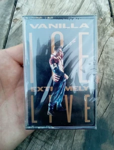 Rare 1991 Vanilla Ice New SEALED Vintage Rap Cassette Tape Album Extremely Live - Picture 1 of 9