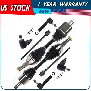 Fit For 1998-2002 Oldsmobile Intrigue Fron tTie Rod End Ball Joint CV Axle Shaft