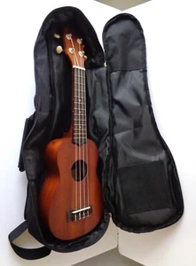 KALA MAKALA MK-S SOPRANO UKULELE MAHOGANY PADDED GIG BAG & DIGITAL CLIP-ON TUNER - Picture 1 of 14