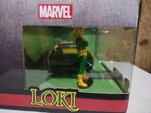 Jada Toys Hollywood Rides Marvel LOKI & 1963 Ford Thunderbird 1:24 Die Cast - Picture 1 of 8