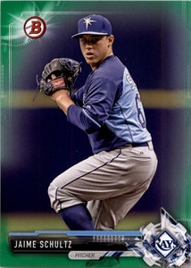 2017	Bowman	GREEN /99		BP133	JAIME SCHULTZ ROOKIE
