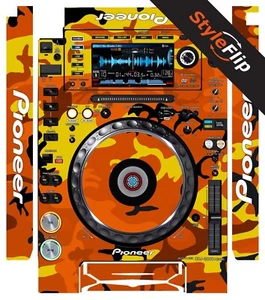 Pioneer CDJ-2000 Nexus Skin | Naranja Camuflaje | Calcomanía protectora | StyleFlip Skins - Imagen 1 de 1